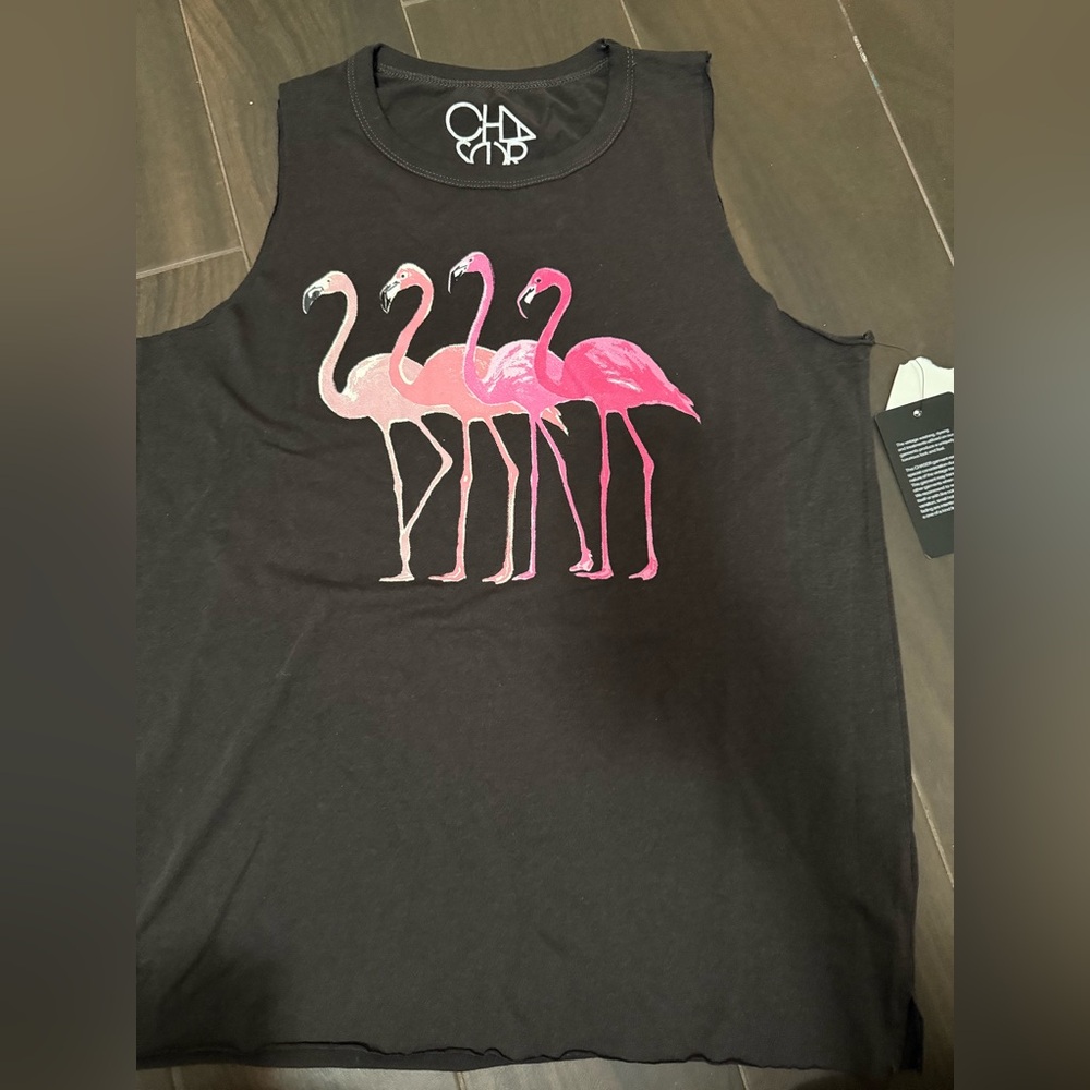 Chaser Black Top with Pink Accents